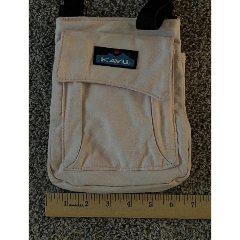 KAVU Crossbody‎ Bag Light Pink Shoulder Bag Outdoor Hiking Adjustable Strap